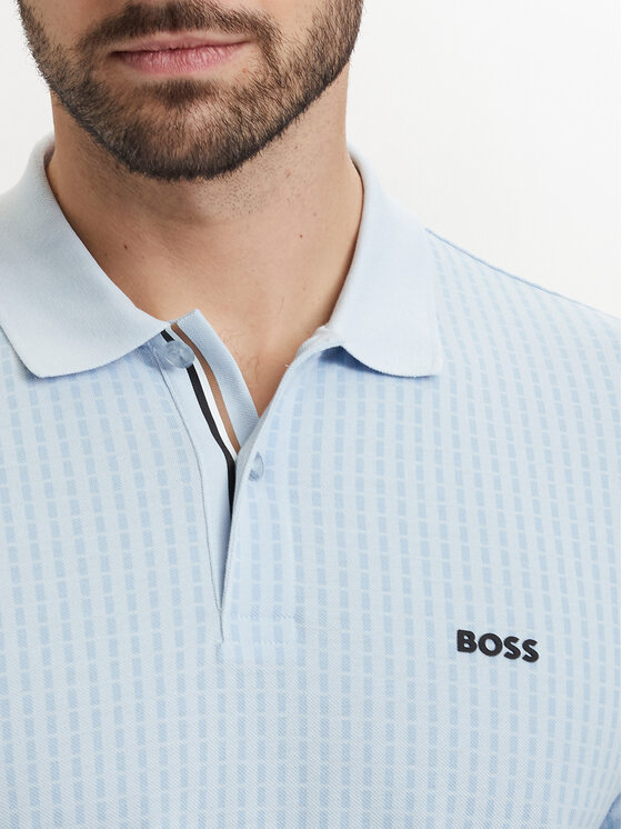 BOSS BOSS Polokošile Pl Goc Birdie 3 50559355 Světle modrá Regular Fit