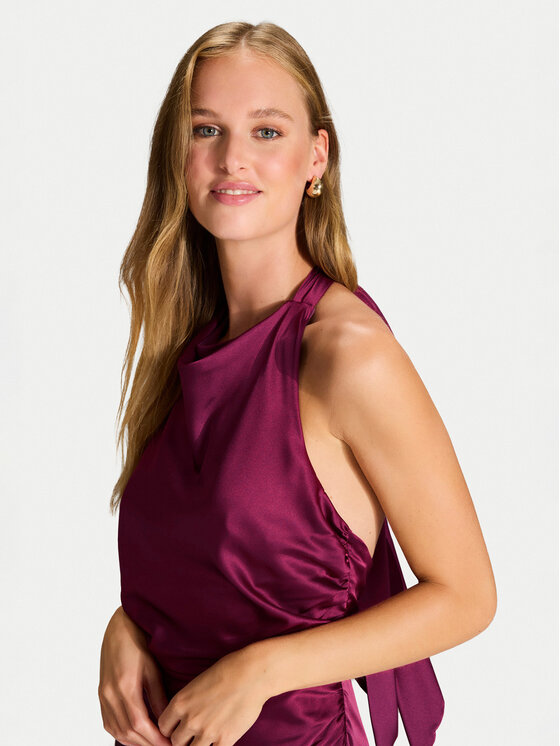 Hey Kyla Hey Kyla Sukienka koktajlowa 5AI069HK Fioletowy Regular Fit