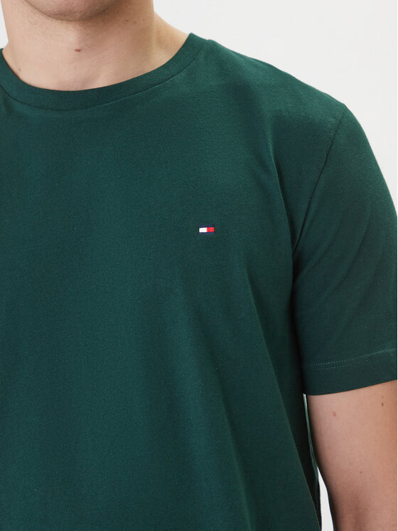 Tommy Hilfiger Tommy Hilfiger T-krekls Ess Seasonal MW0MW39995 Zaļš Regular Fit
