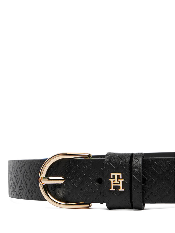 Tommy Hilfiger Tommy Hilfiger Ženski remen Ess Effortless 2.5 Go Mono AW0AW18856 Crna