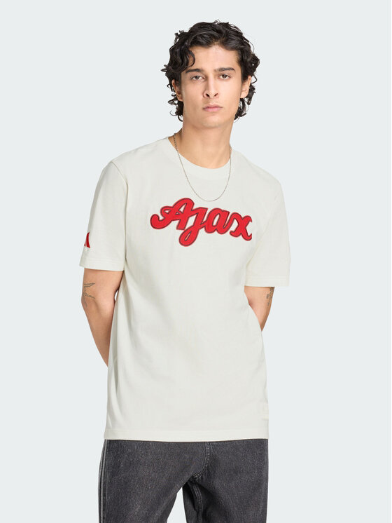 adidas adidas Koszulka techniczna Ajax Amsterdam US Biały Regular Fit