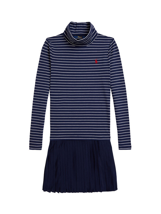 Polo Ralph Lauren Polo Ralph Lauren Плетена рокля 313980676001 Тъмносин Regular Fit