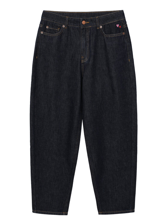 TATUUM TATUUM Jeansy AURA Granatowy Loose Fit