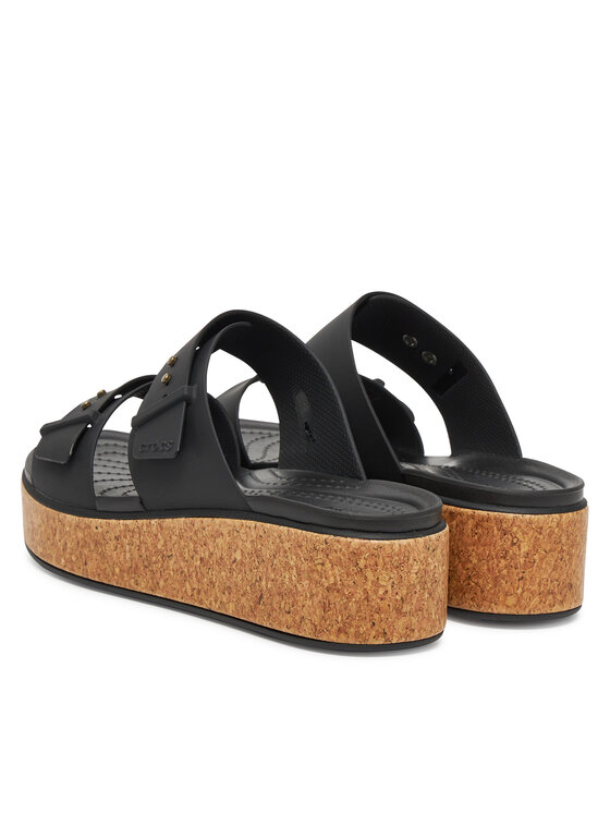 Crocs Crocs Klapki Brooklyn Cork Buckle 211252 Czarny