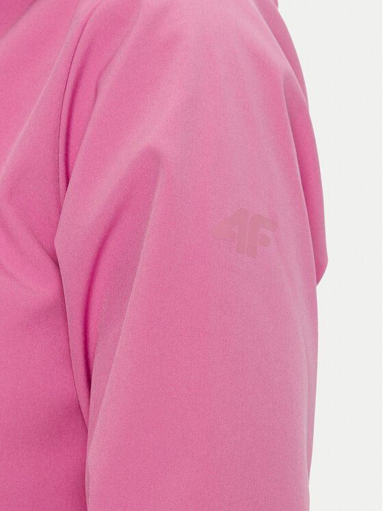 4F 4F Kurtka softshell 4FWAW24TSOFF285 Różowy Regular Fit
