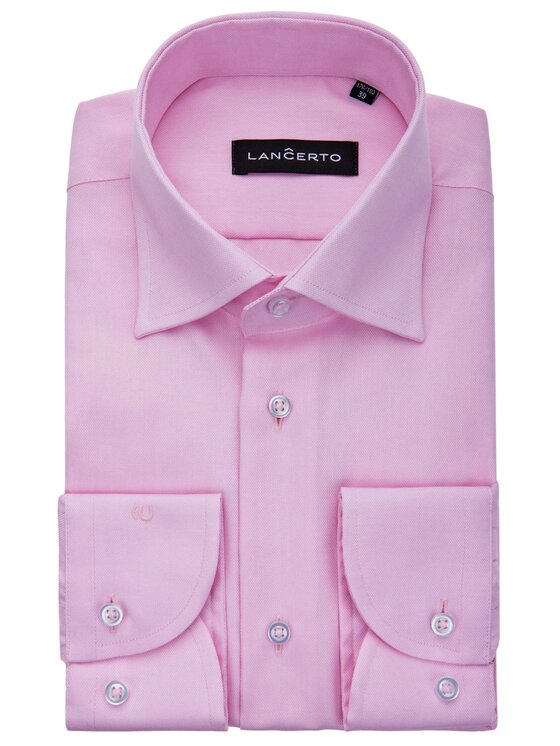 Lancerto Lancerto Koszula Raben Różowy Regular Fit