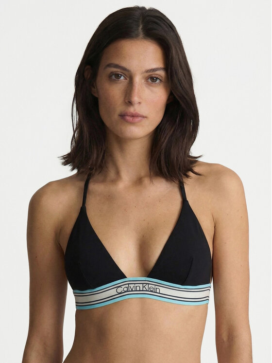 Calvin Klein Swimwear Bikini partea de sus LV00Q61214 Negru