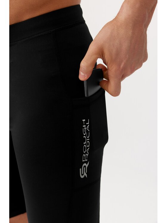 ROUGH RADICAL ROUGH RADICAL Szorty sportowe FLY TECH SHORTS Czarny Slim Fit