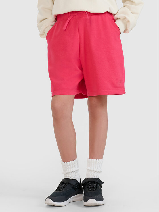 4F 4F Szorty sportowe BASIC+ Różowy Oversize