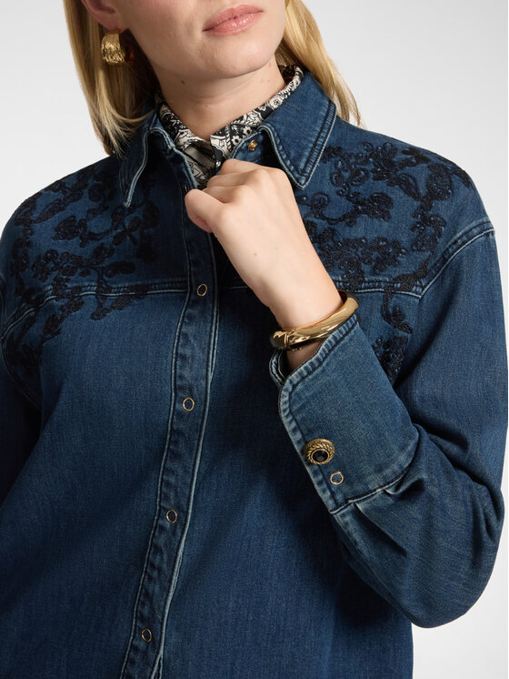 Elena Mirò Elena Mirò Camicia 5403P000342N024 Blu Over Fit