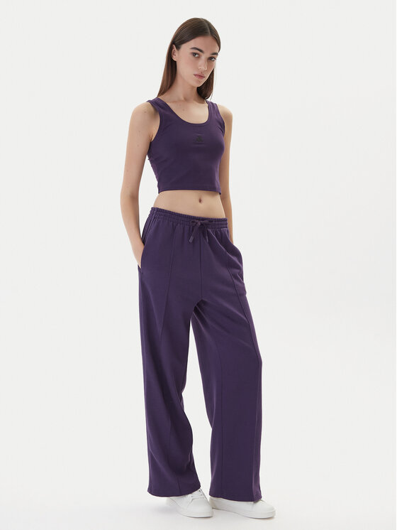 adidas adidas Top Essentials Small Logo KB7127 Violett Slim Fit