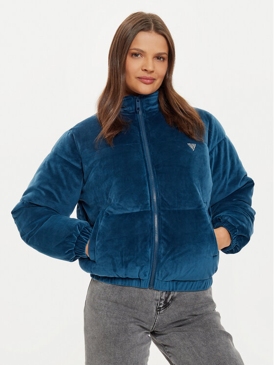Guess Guess Zimní bunda V4BL03 KBXI2 Modrá Regular Fit