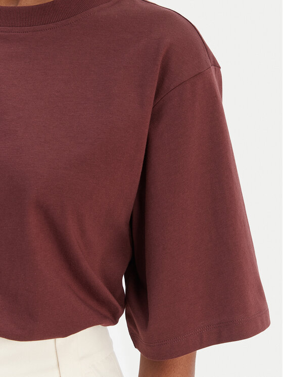 BOSS BOSS T-Shirt Enismall 50523256 Brązowy Oversize