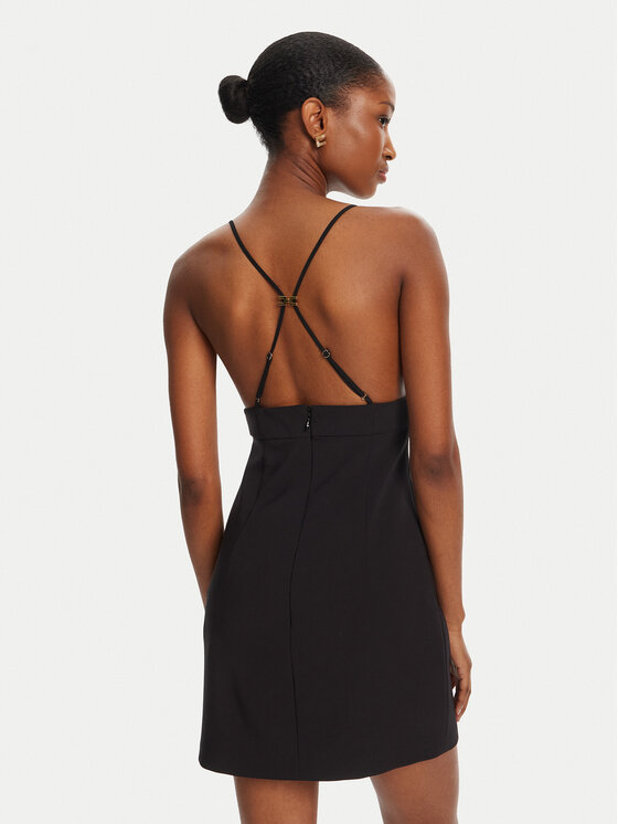Elisabetta Franchi Elisabetta Franchi Sukienka koktajlowa AB72952E2-V460 Czarny Slim Fit
