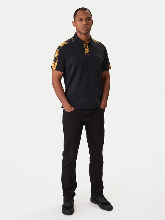 Versace Jeans Couture Versace Jeans Couture Polo majica 80GAG6R1 JS549 Črna Regular Fit