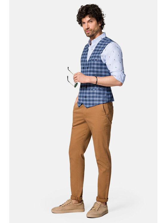 Lancerto Lancerto Kamizelka Tulon KA131123000014 Niebieski Slim Fit