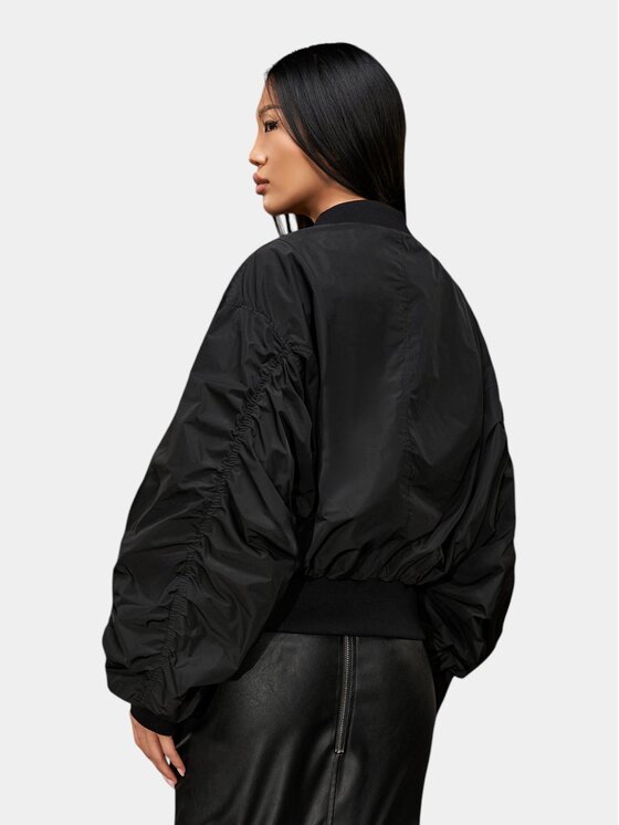 MADE BY SOCIETY MADE BY SOCIETY Kurtka anorak Jacheta LINEAR BREACH - J27163 Czarny Basic Fit