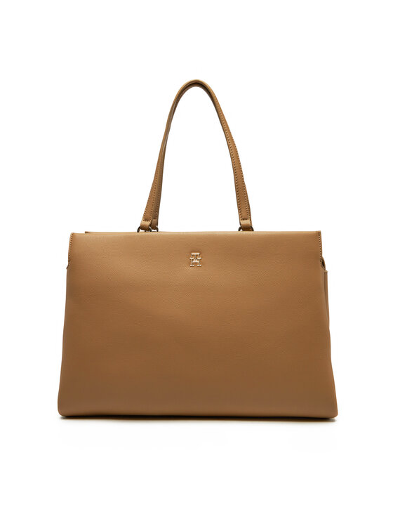 Tommy Hilfiger Tommy Hilfiger Ročna torba Th Legacy Tote AW0AW17197 Rjava