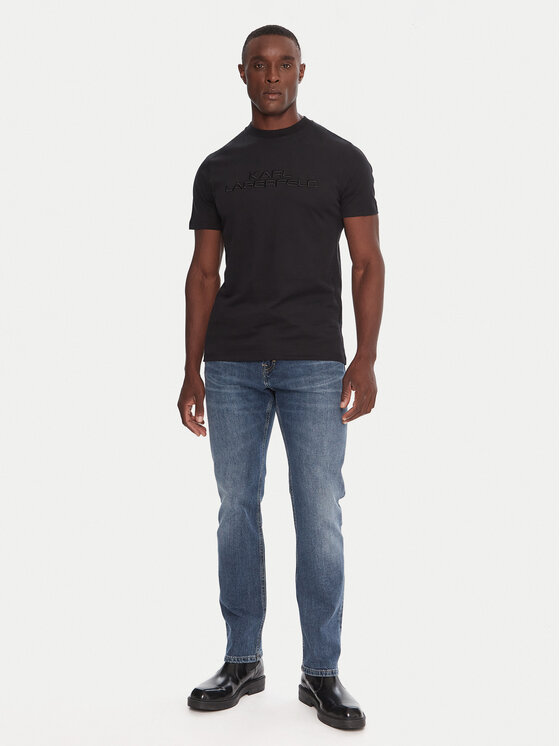KARL LAGERFELD KARL LAGERFELD Majica 755037 554227 Črna Regular Fit