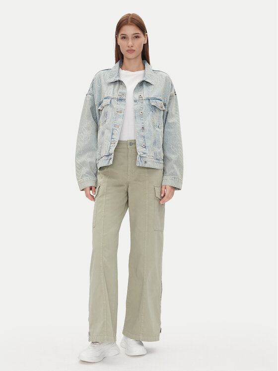 HUGO HUGO Farmer kabát Lou_B 50534757 Kék Oversize