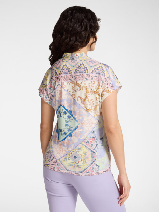 Elena Mirò Elena Mirò T-Shirt G098Z000619N001 Fioletowy Regular Fit