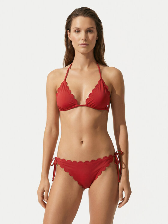 HUGO HUGO Góra od bikini Original 50555660 Czerwony Regular Fit