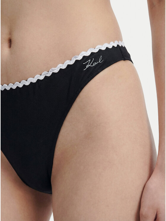 KARL LAGERFELD KARL LAGERFELD Bikini partea de jos B1W46020 Negru