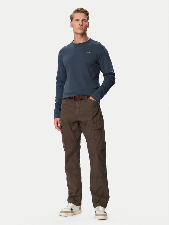 G-STAR G-STAR Majica z dolgimi rokavi True  D30082-D976 Mornarsko modra Regular Fit