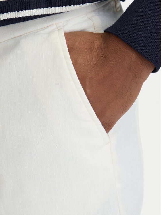 Tommy Hilfiger Tommy Hilfiger Chinos Denton MW0MW42337 Fehér Straight Fit