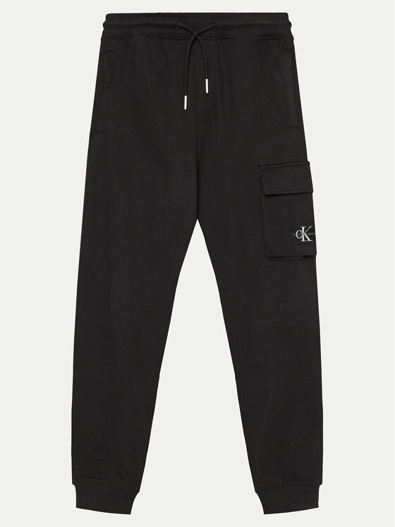 Calvin Klein Jeans Calvin Klein Jeans Teplákové kalhoty Badge IB0IB02199 Černá Relaxed Fit