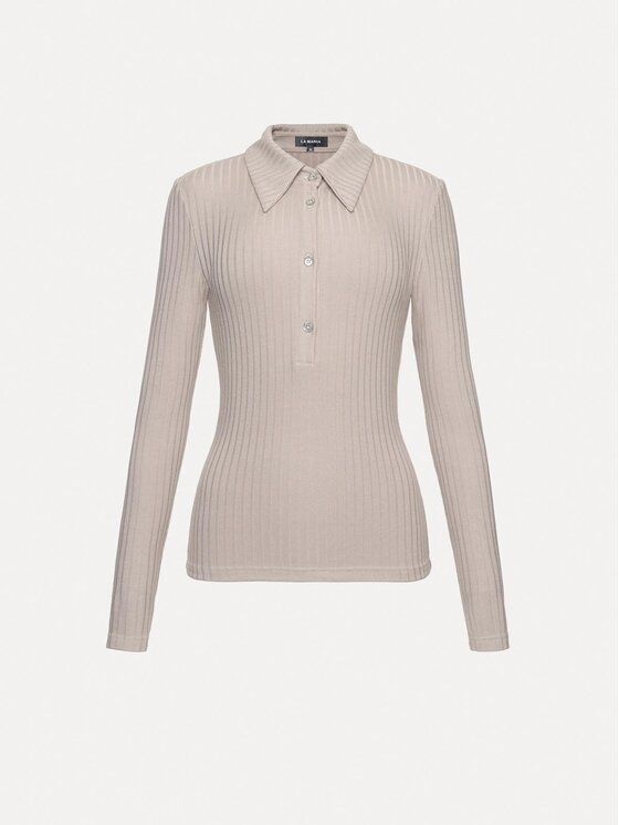 La Mania La Mania Halenka LESLEE Béžová Basic Fit