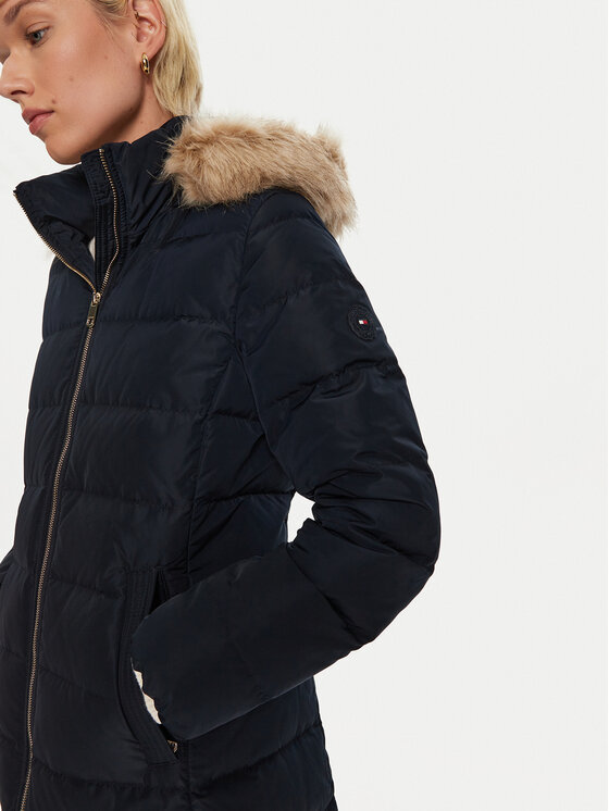 Tommy Hilfiger Tommy Hilfiger Vatovaná bunda Heritage WW0WW43234 Tmavomodrá Regular Fit