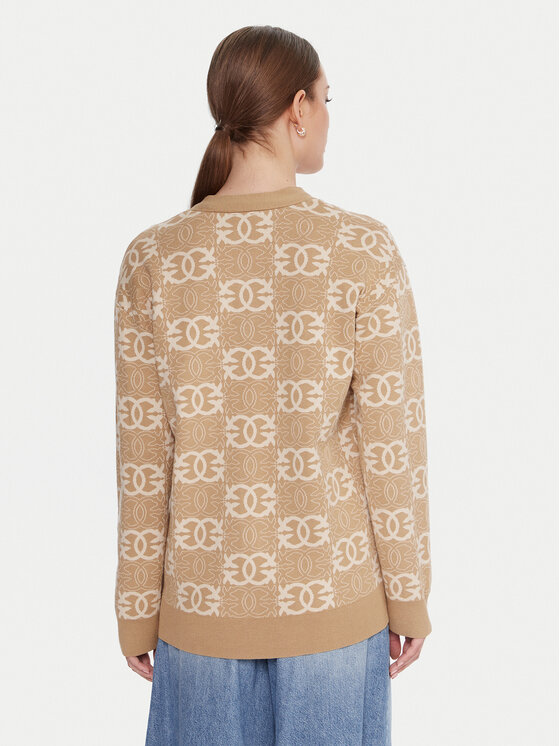 PINKO PINKO Kardigan Half Breed 106042 A2YD Bež Regular Fit
