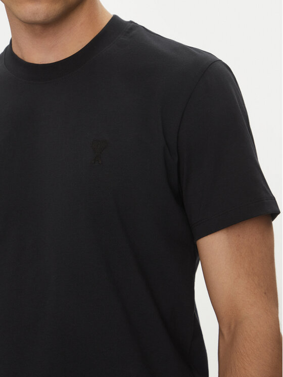 AMI PARIS AMI PARIS T-krekls BFUTS003.724 Melns Regular Fit