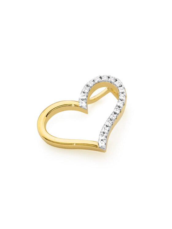Fugart Fugart Naszyjnik Zawieszka z żółtego złota z brylantami 0.085 ct FS026-585-B0.085 Złoty