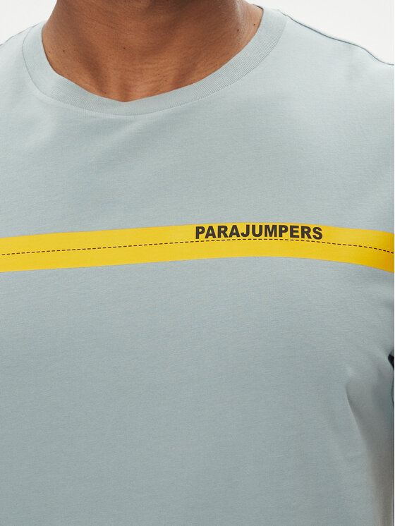 Parajumpers Parajumpers T-Shirt Tape 25SMPMTSIT01 Niebieski Regular Fit