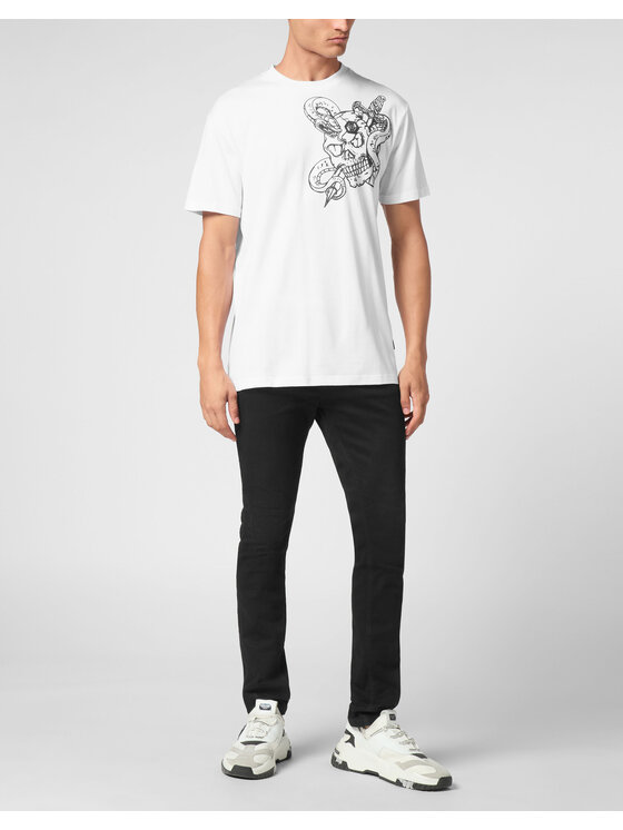 PHILIPP PLEIN PHILIPP PLEIN T-Shirt 539 Bílá Regular Fit