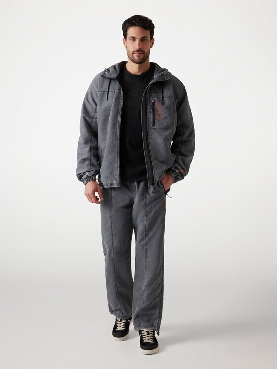 Guess Guess Spodnie materiałowe 174601 Czarny Regular Fit