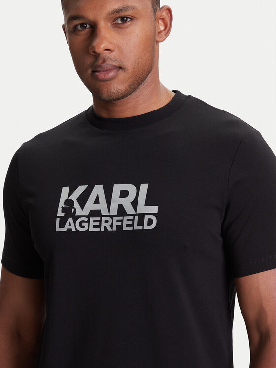 KARL LAGERFELD KARL LAGERFELD T-Shirt 755087 553235 Czarny Regular Fit