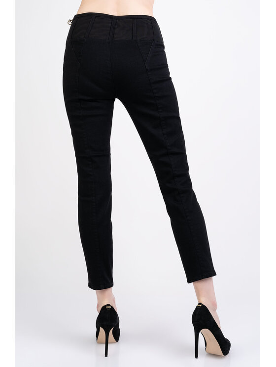 PINKO Pinko Kalhoty z materiálu GALASSIA Černá Slim Fit
