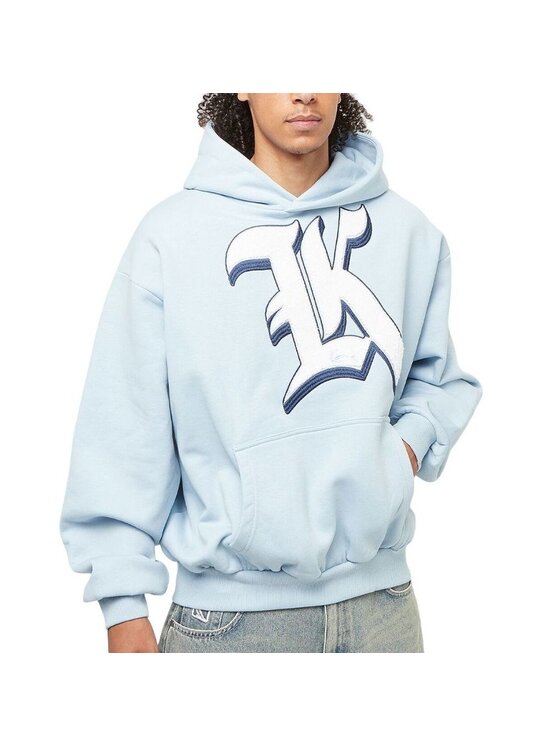 Karl Kani Karl Kani Mikina SMALL SIGNATURE OS HOODIE Modrá Regular Fit