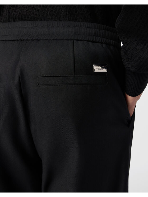 PHILIPP PLEIN PHILIPP PLEIN Bavlnené nohavice 31033 Čierna Regular Fit