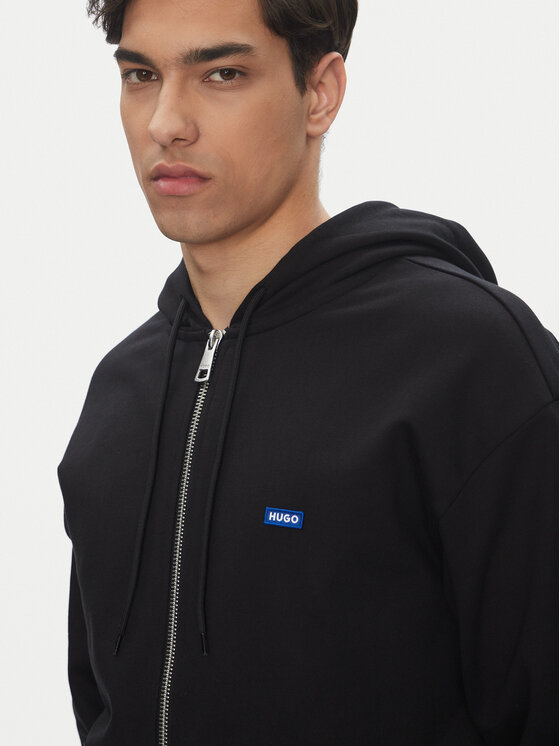 HUGO HUGO Pulóver Nadarasi 50539895 Fekete Regular Fit