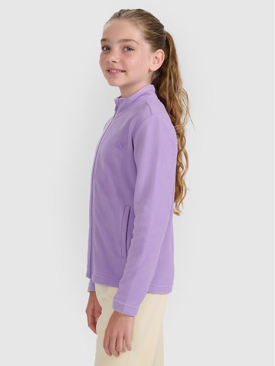 4F 4F Bluza BASIC+ Fioletowy Slim Fit