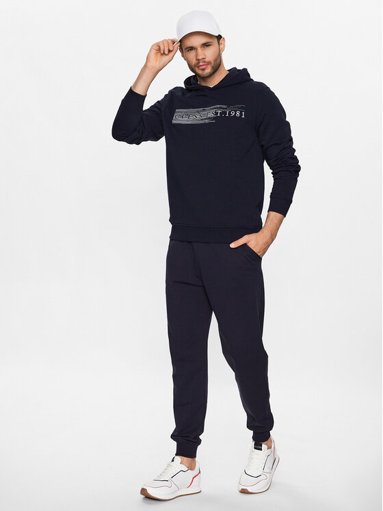 Guess Guess Μπλούζα Beau M3YQ36 KBK32 Σκούρο μπλε Regular Fit