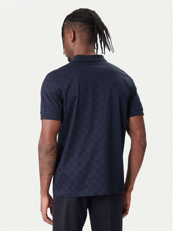 JOOP! JOOP! Тениска с яка и копчета Jesse 10100063 30100496 Тъмносин Regular Fit