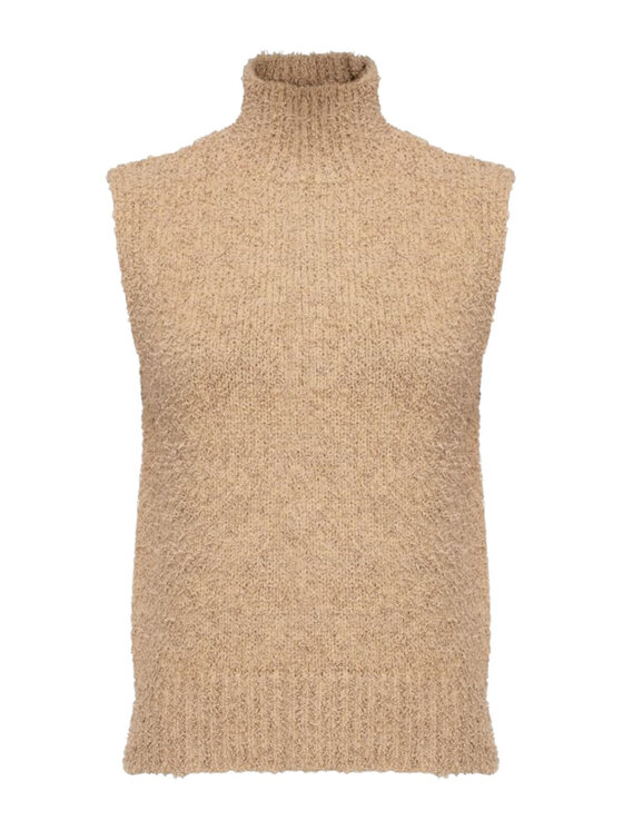 PINKO PINKO Γιλέκο PINKO Gilet Donna 1G17ZL-A033 D25 Beige Μπεζ Standard Fit