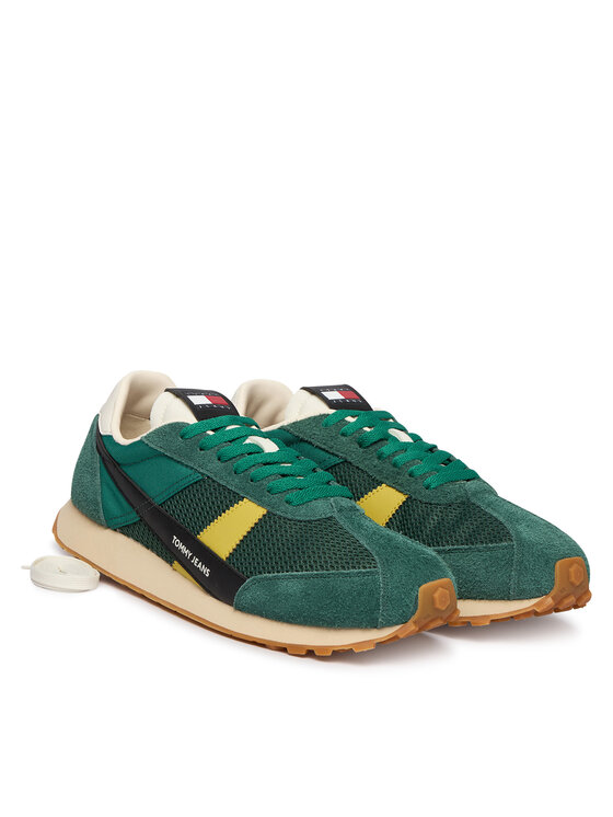 Tommy Jeans Tommy Jeans Snīkeri Retro Runner Archive Open Mesh EM0EM01715 Zaļš