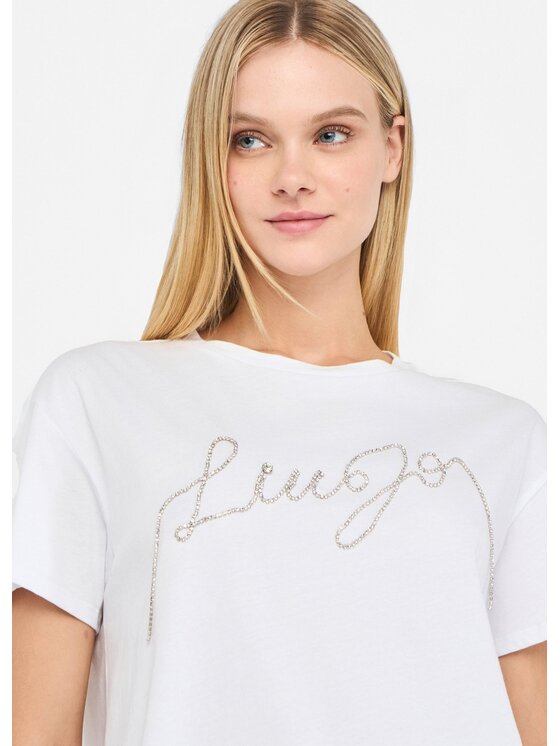 Liu Jo Liu Jo T-shirt UF5261JS923Q9698 Bianco Regular Fit