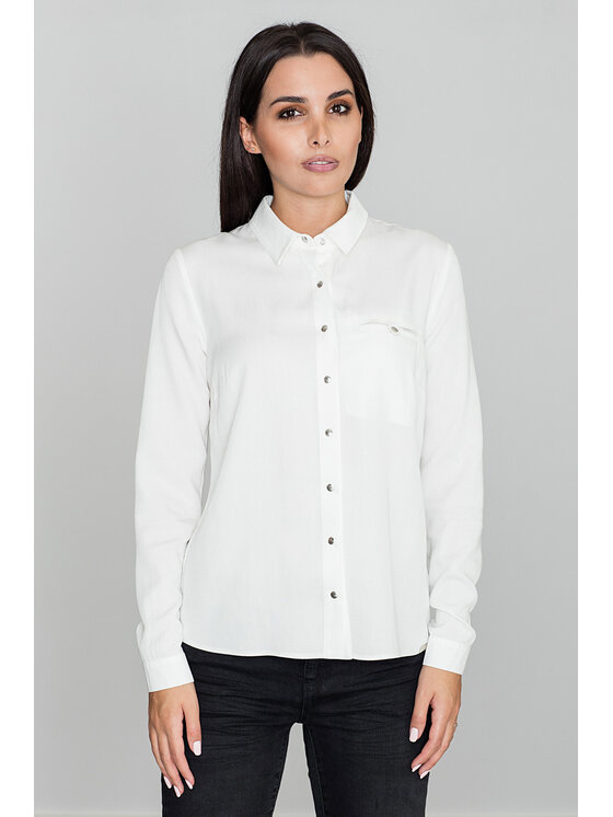 FIGL FIGLFIGL Camicia M581 Écru Regular Fit